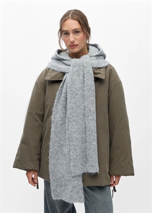 Milu scarf knit balaclava Light Grey Melange Object 